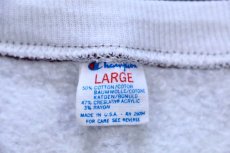 画像4: 80s USA製 Championチャンピオン OREGON STATE レイヤードネック スウェット 杢グレー L (4)