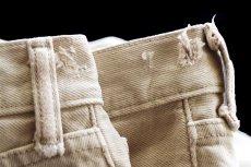 画像8: メキシコ製 Levi'sリーバイス 501 後染め カラーデニムパンツ カーキ W40 L32★SDP3725 (8)