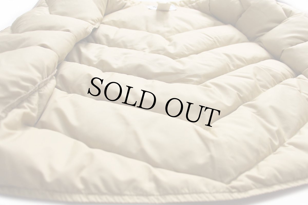 画像5: 70s USA製 Woolrichウールリッチ ツートン ヨーク切り替え ナイロン ダウンベスト 茶×ベージュ M (5)