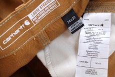 画像6: 新品★carharttカーハート ダブルニー ダック地 ペインターパンツ 茶 W34 L30 (6)