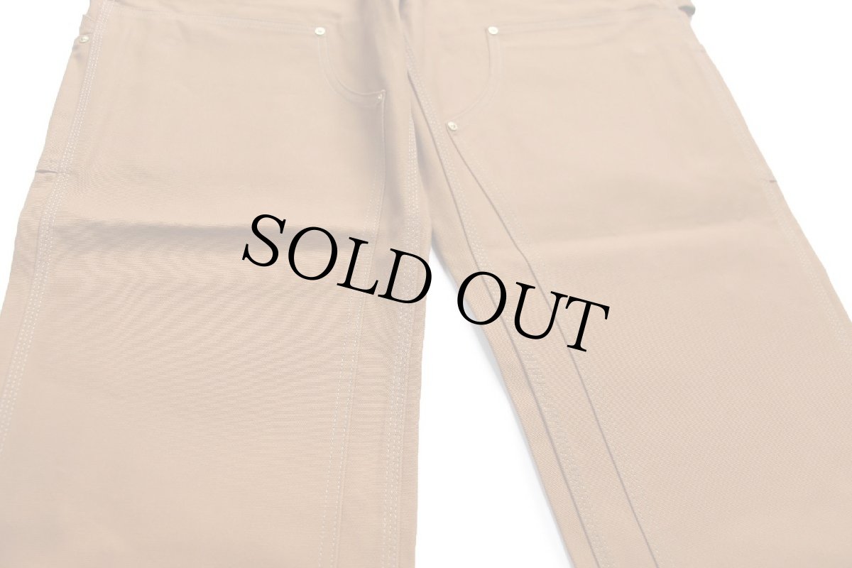 画像7: 新品★carharttカーハート ダブルニー ダック地 ペインターパンツ 茶 W36 L30 (7)