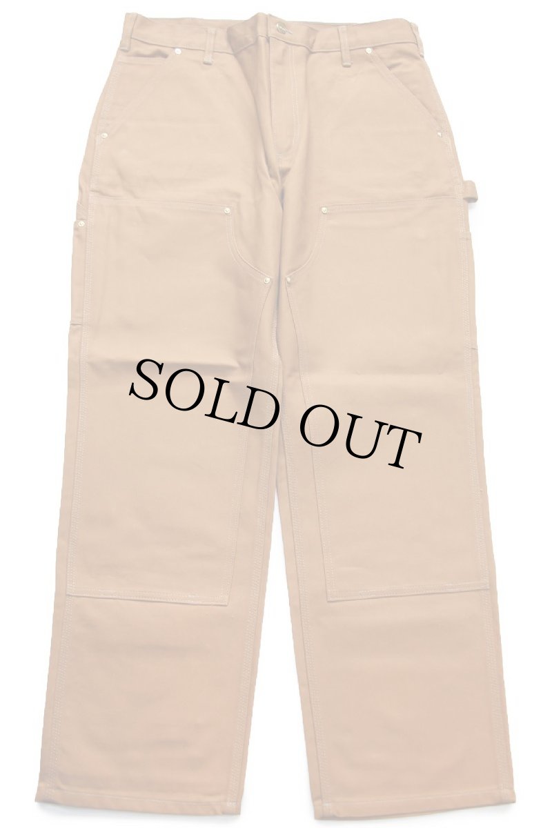 画像2: 新品★carharttカーハート ダブルニー ダック地 ペインターパンツ 茶 W36 L30 (2)