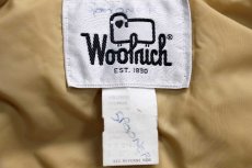 画像4: 70s USA製 Woolrichウールリッチ ツートン ヨーク切り替え ナイロン ダウンベスト 茶×ベージュ M (4)