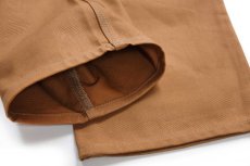 画像8: 新品★carharttカーハート ダブルニー ダック地 ペインターパンツ 茶 W34 L30 (8)