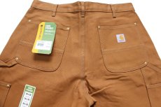 画像5: 新品★carharttカーハート ダブルニー ダック地 ペインターパンツ 茶 W36 L30 (5)
