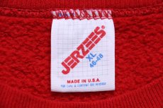 画像4: 80s USA製 FRANKLIN KNIGHTS ナイト スウェット 赤 XL★RUSSELLラッセル (4)