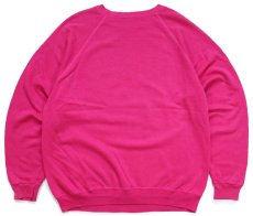 画像2: 80s Hanes HOWARD UNIVERSITY ひび割れプリント スウェット ピンク XL (2)
