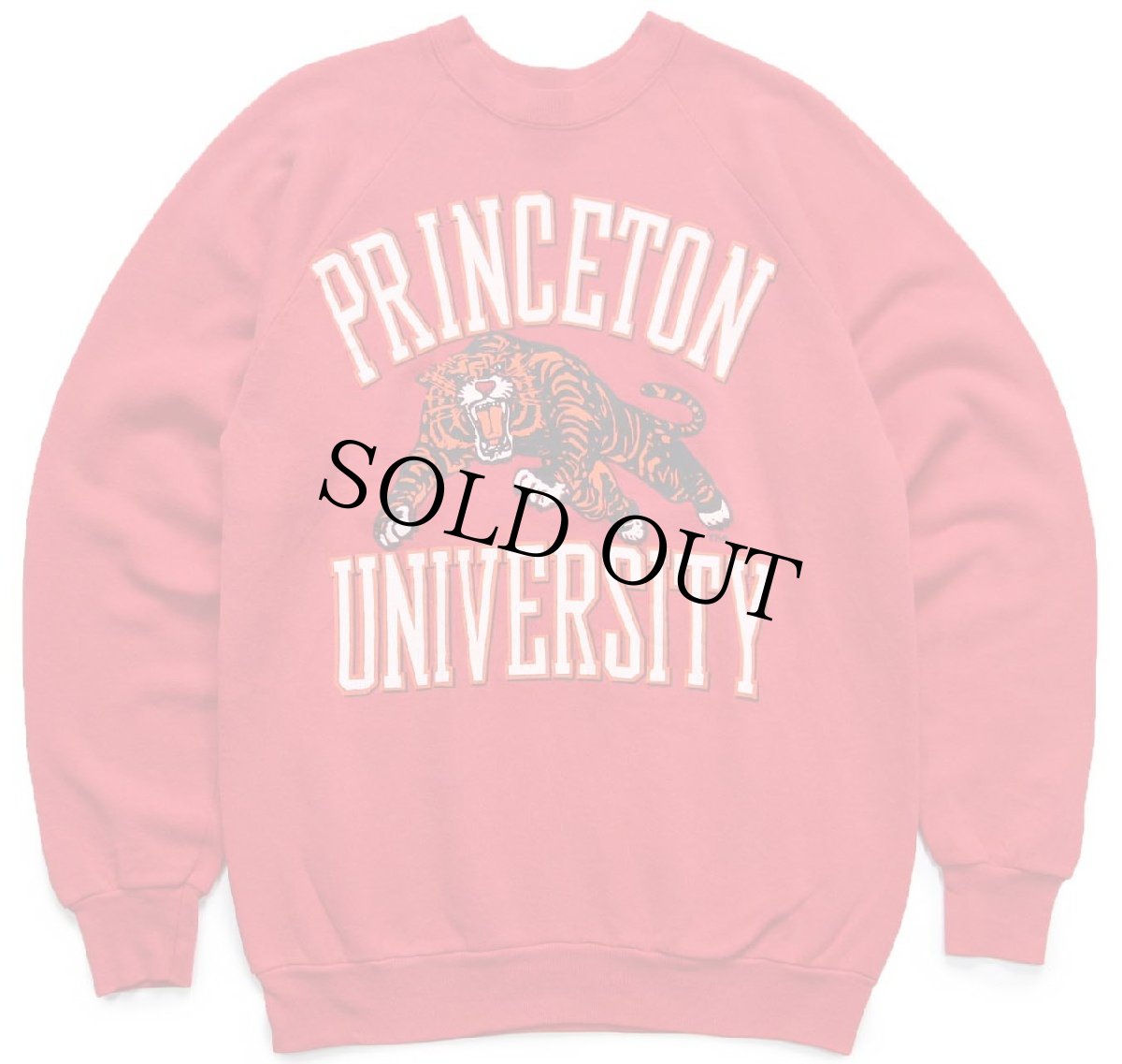 画像1: 90s USA製 PRINCETON UNIVERSITY タイガー スウェット 赤 XL (1)