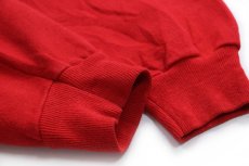 画像6: 80s USA製 Hanes AMERIKAN BASKONSOLOSLUGU アメリカ総領事館 ロゴ スウェット 赤 XL (6)