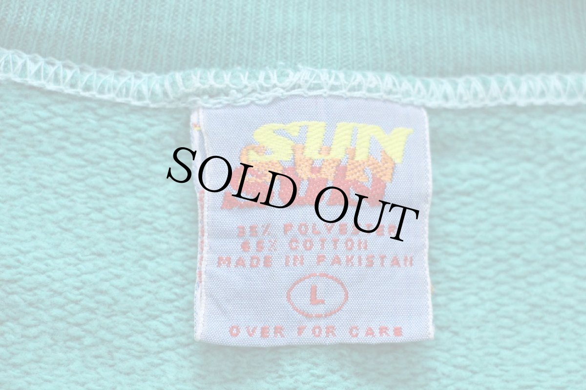 画像5: 80s MILK DUDES 牛 イラスト スウェット グリーン L (5)