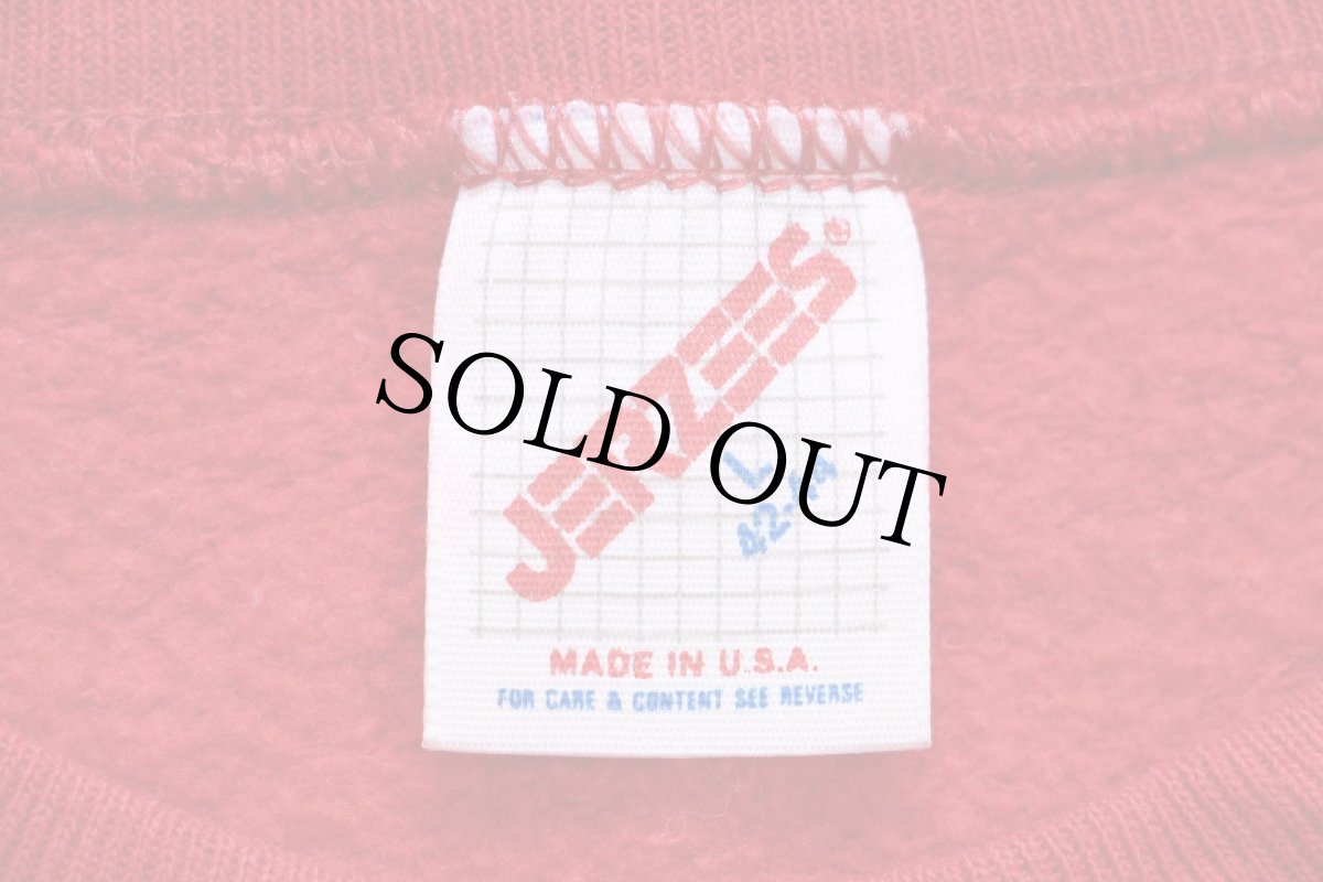 画像5: 80s USA製 HERSHEY'Sハーシーズ チョコレート ロゴ CHOCOLATE TOWN PENNSYLVANIA スウェット 赤 L★RUSSELLラッセル (5)