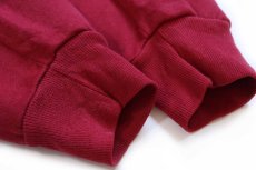 画像6: 90s USA製 RUSSELLラッセル NFL WASHINGTON REDSKINS インディアンヘッド ひび割れプリント 前V スウェット バーガンディ M (6)