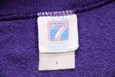 画像4: 80s USA製 LOGO7 LOUISIANA STATE TIGERS タイガー スウェット 薄紫 L (4)