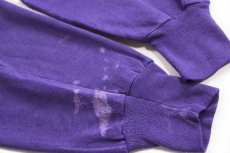 画像6: 80s USA製 LOGO7 LOUISIANA STATE TIGERS タイガー スウェット 薄紫 L (6)