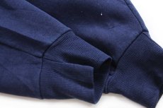 画像6: 90s メキシコ製 RUSSELLラッセル MARK MORRIS BASKETBALL ライオン ひび割れプリント スウェットパーカー 紺 XXL★特大 フーディー (6)