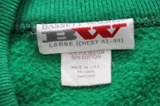 画像5: 80s USA製 ALL AMERICAN CAMPER キャンプ スウェット 緑 L (5)