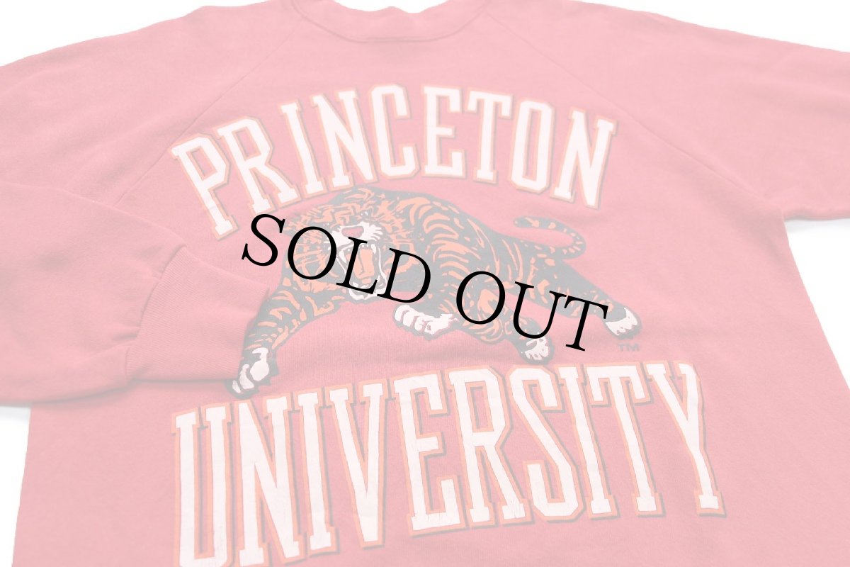 画像3: 90s USA製 PRINCETON UNIVERSITY タイガー スウェット 赤 XL (3)