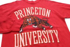 画像3: 90s USA製 PRINCETON UNIVERSITY タイガー スウェット 赤 XL (3)