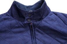 画像3: 80s 英国製 BARACUTAバラクータ G9 タータンチェックライナー コットン キルティング ハリントンジャケット 紺 (3)