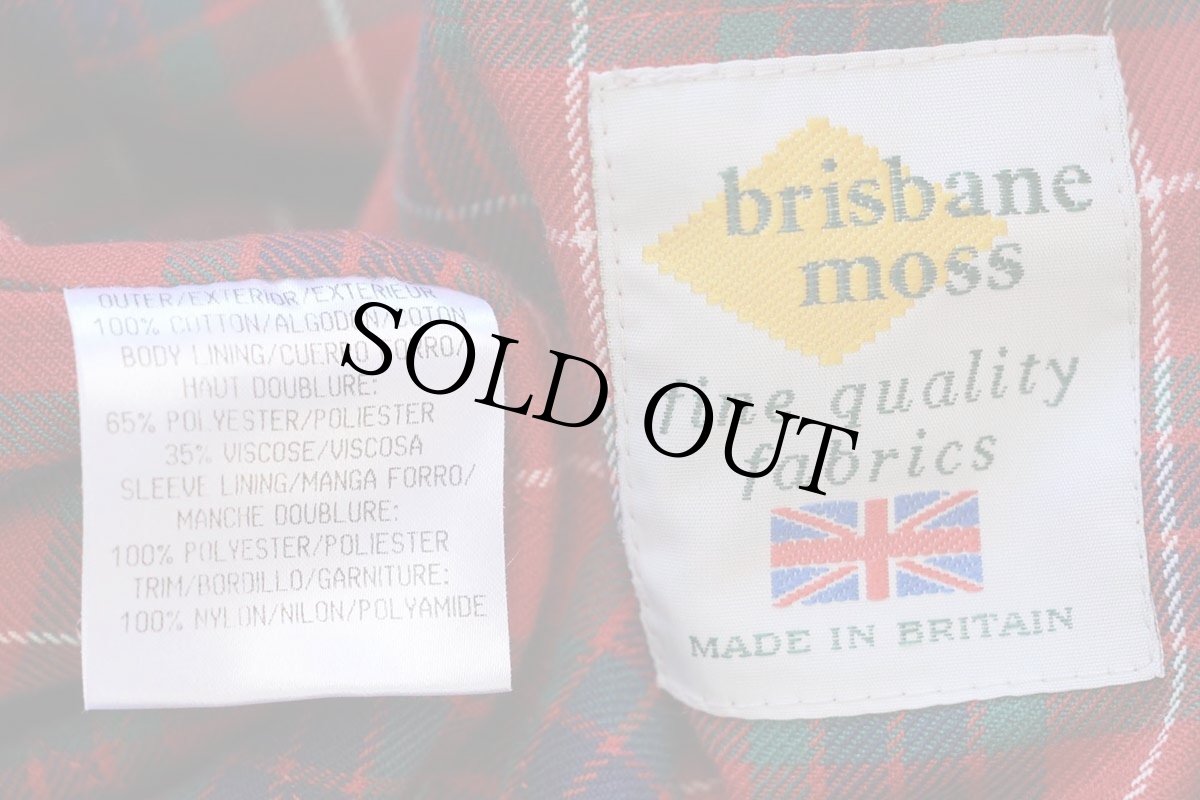 画像5: 90s 英国製 BARACUTAバラクータ brisbane moss G9 タータンチェック キルティングライナー 太畝コーデュロイ ハリントンジャケット 38 (5)