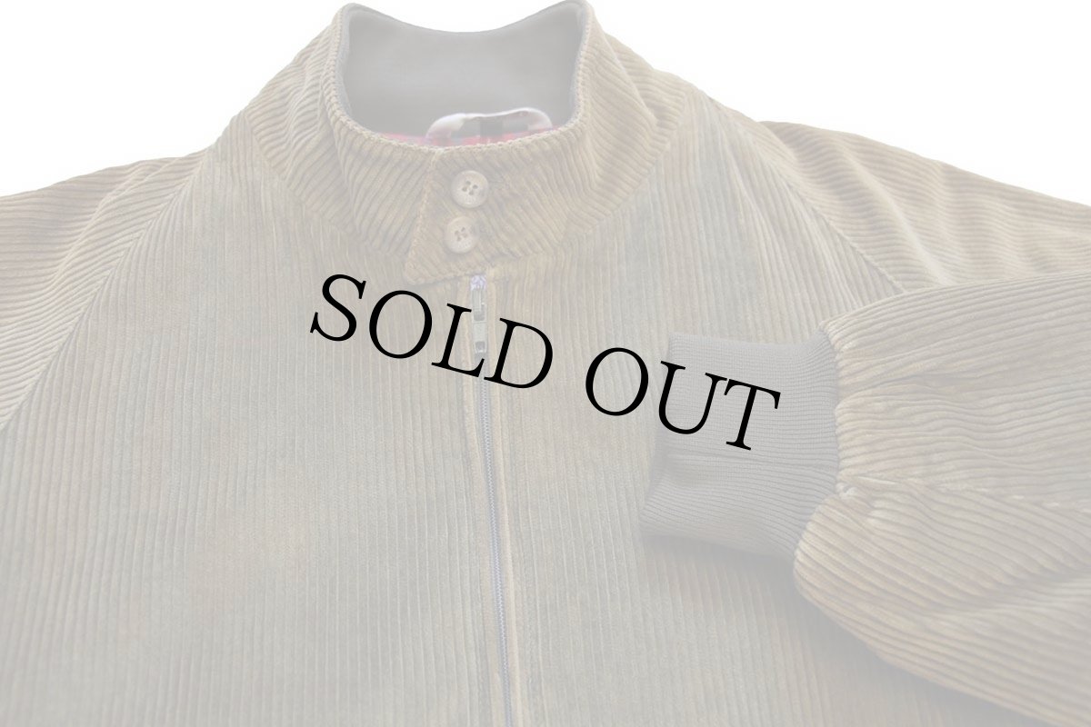 画像3: 90s 英国製 BARACUTAバラクータ brisbane moss G9 タータンチェック キルティングライナー 太畝コーデュロイ ハリントンジャケット 38 (3)