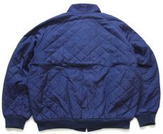 画像2: 80s 英国製 BARACUTAバラクータ G9 タータンチェックライナー コットン キルティング ハリントンジャケット 紺 (2)