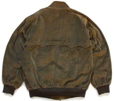 画像2: 90s 英国製 BARACUTAバラクータ brisbane moss G9 タータンチェック キルティングライナー 太畝コーデュロイ ハリントンジャケット 38 (2)