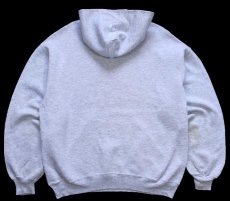画像2: 90s USA製 RUSSELLラッセル GORMAN BASEBALL ベースボール ペンキ飛び スウェットパーカー 杢ライトグレー L★フーディー (2)