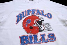 画像3: 90s USA製 NFL BUFFALO BILLS アメフト スウェット ボロ 白 L (3)