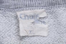 画像4: 80s USA製 Chalk Line CLEMSON 足型 ショート丈 スウェット 杢グレー XL (4)