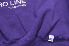 画像4: 90s USA製 RUSSELLラッセル NFL MINNESOTA VIKINGS 前V スウェット 紫 L (4)