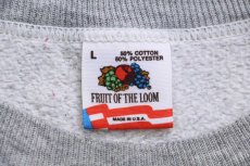 画像4: 90s USA製 DON'T WORRY, BE HAPPY! メッセージ スウェット 杢グレー L (4)