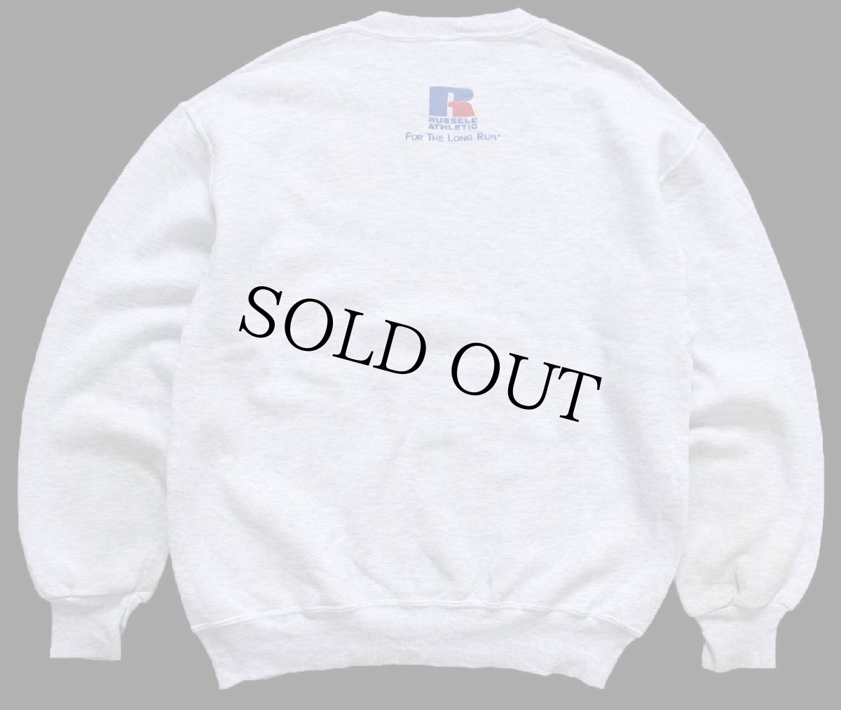 画像2: 90s USA製 RUSSELLラッセル MISERICORDIA BASKETBALL クローバー 刺繍 前V スウェット 杢ライトグレー M (2)