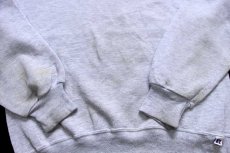 画像6: 90s USA製 RUSSELLラッセル MISERICORDIA BASKETBALL クローバー 刺繍 前V スウェット 杢ライトグレー M (6)