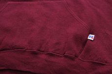 画像5: 90s RUSSELLラッセル GLASSBORO Midget Football ブルドッグ マスコット スウェットパーカー バーガンディ L★フーディー (5)