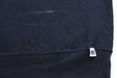 画像6: 90s USA製 RUSSELLラッセル ALABAMA パッチ付き 前V スウェット 黒 M (6)