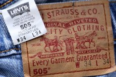 画像6: 90s カナダ製 Levi'sリーバイス 505 デニムパンツ W34 L34★182 (6)