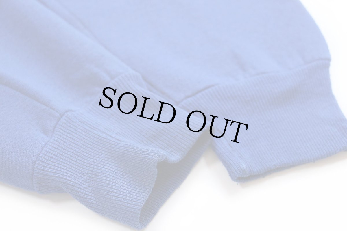 画像6: 90s USA製 RUSSELLラッセル CWRU CASE RESERVE ナイト ひび割れプリント 前V スウェット 青 L (6)