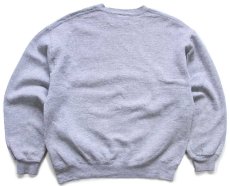 画像2: 90s USA製 RUSSELLラッセル ILLINOIS WOMENS BASKETBALL インディアンヘッド ロゴ 前V スウェット 杢グレー L (2)