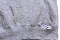 画像6: 90s USA製 RUSSELLラッセル ILLINOIS WOMENS BASKETBALL インディアンヘッド ロゴ 前V スウェット 杢グレー L (6)