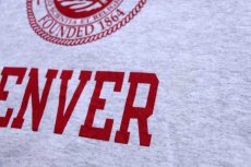 画像6: 90s メキシコ製 Championチャンピオン UNIVERSITY OF DENVER スウェット 杢ライトグレー L (6)