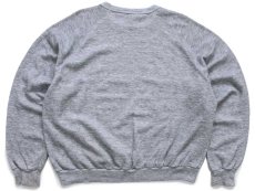 画像2: 80s USA製 Chalk Line CLEMSON 足型 ショート丈 スウェット 杢グレー XL (2)