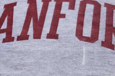 画像5: 90s メキシコ製 RUSSELLラッセル STANFORD ペンキ飛び 前V スウェット 杢グレー L (5)