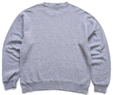 画像2: 90s メキシコ製 RUSSELLラッセル STANFORD ペンキ飛び 前V スウェット 杢グレー L (2)