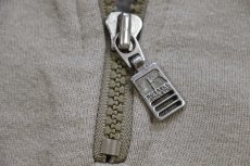 画像5: 90s メキシコ製 RUSSELLラッセル 無地 ハイネック ハーフジップ スウェット グレーベージュ M★ブランク (5)