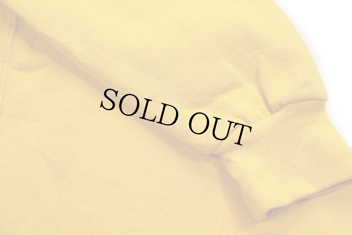 画像6: 00s メキシコ製 RUSSELLラッセル 無地 スウェットパーカー 黄 M★フーディー ブランク (6)