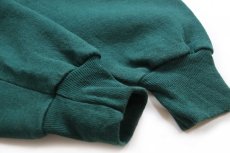 画像5: 90s USA製 RUSSELLラッセル 無地 ペンキ飛び スウェットパーカー 緑 M★フーディー ブランク (5)