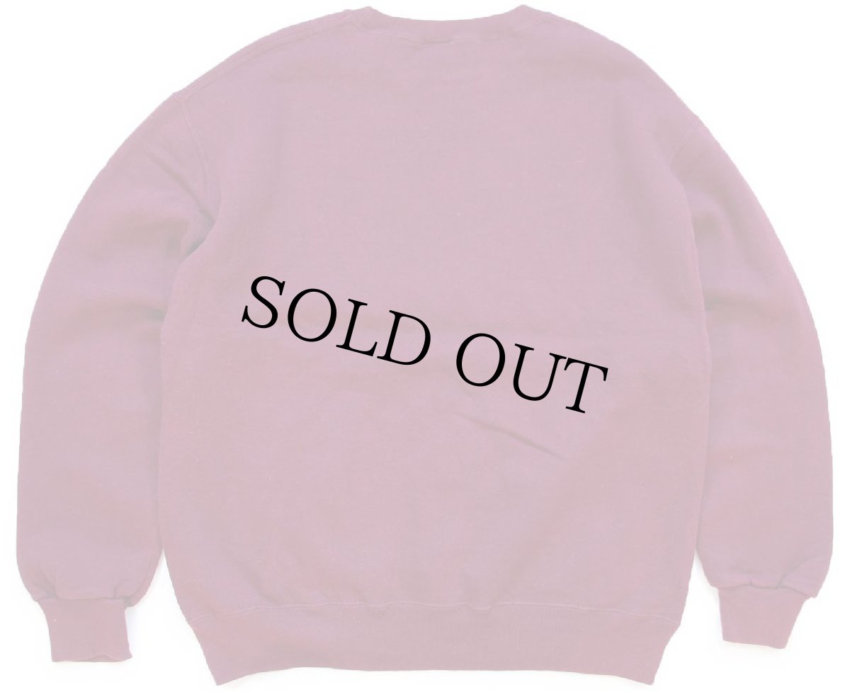 画像2: 90s メキシコ製 RUSSELLラッセル CHOTEAU BULLDOGS ブルドッグ マスコット刺繍 前V スウェット バーガンディ L (2)