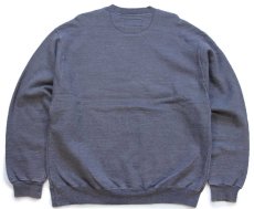 画像2: 90s USA製 RUSSELL ATHLETIC 1902 ラッセル ロゴ刺繍 前V スウェット グレー XL (2)