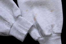 画像6: 90s USA製 RUSSELLラッセル 無地 スウェットパーカー 杢ライトグレー L★フーディー ブランク (6)